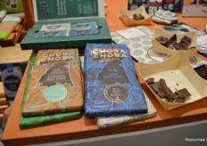 Zij presenteerden onder meer hun nieuwste merk, Choba Choba uit Zwitserland. De chocolade wordt gemaakt van Peruaanse cacaubonen.