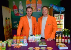 Floris Bos en Kaz Knobel van Riedel. Hun Bio-lijn is nu alleen nog voor de retailmarkt.