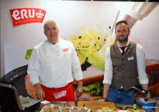 Marco Aarden en René van der Meiden van ERU de enige met biologische smeerbare kaas.
