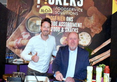 McCain met Bram Peijnenburg en Albert-Jan Smelt. Bekend van de friet, maar vandaag met de Pickers: hun fingerfood snacks