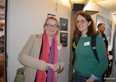 Wieneke Wolthuis was namens Biohuis van de partij, op de foto met Suzanne Vrinte van Bionext.