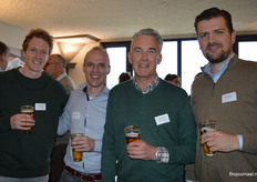 Bart Blok (Green Organics), Frans Poppe (Agrico), Michel Witmer (Normec Groen Agro Control) en Ton Slootman (Green Organics).