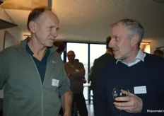 Gerard Versteegh (Getoma) met Dennis Hartmans van BUS Whisky.