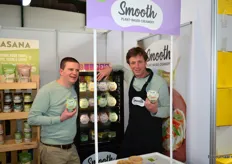 Amaury Hellebaut en Augustin Lombart van Nature Snacks met het merk Smooth.