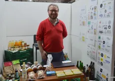 Thibaud Godet bij Terroirist, bij hem zijn diverse producten van kleinschalige producenten verkrijgbaar. Hij levert vooral veel aan de horeca in Brussel en omgeving. 