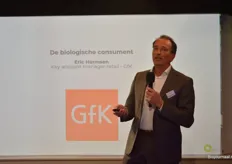 Eric Harmsen gaf vervolgens namens GfK een kijkje in het hoofd van 'de biologische consument'. 