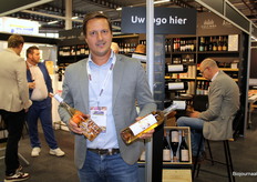 Chris Kenselaar van Verbunt Verlinden. 25% van hun wijnen zijn Biologisch. En dat is een groeiend percentage.