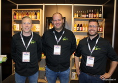Roy Selder, Djen Geurts en Giovanni Lotze van Appeven Fruitsappen.