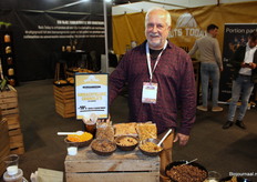 Jan Jelders van The Nuts and Dried Fruits Company uit België. Op de stand bij Nuts Today.