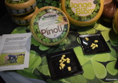 Nieuwkomer in de BioStee-range is deze Pinoli kaas, met pijnboompitten.