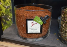 Eén van de biologische theesoorten die bij Geels Koffie & Thee verkrijgbaar is. 