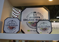 Biologische burgers van Zandbergen World's finest meat.