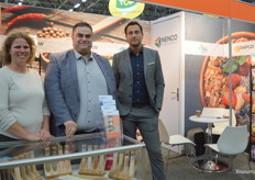 Bij Nenco Food Group: Tamara Robbemond, Bart Wullems en Gino Snoodijk. Voor hen is de SIAL 'vaste prik'. Ze zitten middenin de optimalisering van het nieuwe pand in Berkel en Rodenrijs.