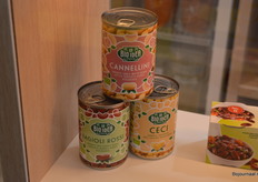 Coroos Conserven bracht onder meer deze biologisch bonen van La Bio Idea mee naar de beurs, evenals biologische appelmoes.