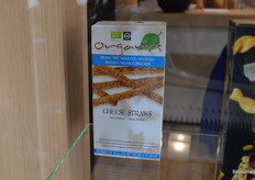 Zij presenteerden onder meer deze organic Cheese Straws. 