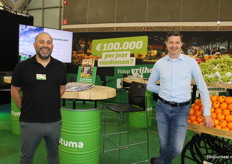 Enzo Cassaro en Johan Dijkgraaf van Postuma AGF. Voor het eerst op de Horecava. Niet om handel te verkopen maar om ondernemers te vinden met vooral pit.