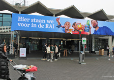 Altijd een gezellige entree, het was nog rustig maar snel kwam er verandering in.