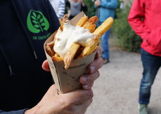 Verse biologische friet, geleverd door de Zonneboog en gebakken door Hieper De Pieper
