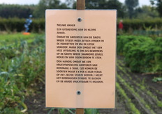 Over het gehele terrein waren verschillende bordjes met uitleg te vinden voor bezoekers
