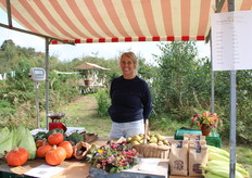 Monique was aanwezig namens Biodynamische boerderij De Zonneboog met verschillende producten en als leverancier van de aardappelen voor de friet