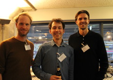 Koen Swart van Do-It Organic, Ruben de Wit van AgriFood Trade en Joren Groot van Do-It Organic