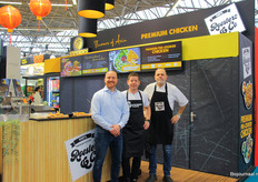 Wilbert Elbertsen, Andreas Lex en Maikel Geluk van Jan Zandbergen. ''Aziatische smaken blijven groeien, nu ook in toepassingen zoals dijfilet.''