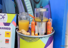 De 100% biologische gembersiroop en het gemberbier werden enthousiast ontvangen