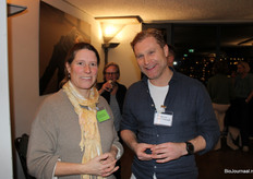 Herma Winnemuller van Landgoed Bleijendijk en Thomas van Hasselt van Tradin Organic (en mede-oprichter van de Bioborrel)