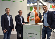 Vincent Corsel, Evert-Jan Wassink en Romke van Velden van Sorma Benelux bij de nieuwe Sorma Clipless verpakking