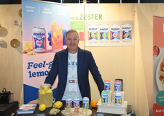Philippe Geudens van Zester. Het bedrijf is producent van fermented lemonade, dat is gemaakt volgens een eeuwenoud recept op basis van waterkefir. Deze biologische en Belgische limonade speelt in op de groeiende markt van gefermenteerde dranken.