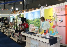 De vier stands van GoodFoods op een rijtje.