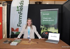 Gerrita Boon van Farmfields, waar ze de hele vleesketen zelf in de hand hebben.