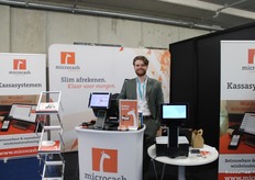 Thijs Polack van Microcash, gespecialiseerd in het automatiseren van kassasystemen.