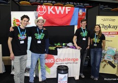 Studenten Émile, Peter, Luuk, en Maxine die als ‘Farmers Against Cancer’ de Alpe d'Huez gaan beklimmen op 4 juni.