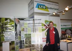 Leo Verbeek in de stand van LTO Nederland
