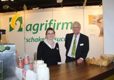 Anja Hoorweg en Koos Kreuger stonden met hun collega's in de stand van Agrifirm.