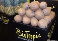 Ook kokosnoten in de kleurrijke stand van BioTropic.