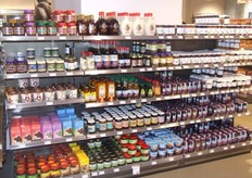 Genoeg keuze aan jam en chocoladepasta.