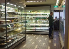 De vernieuwde koelafdeling.