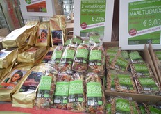 Ook speltpastamix en koffie.