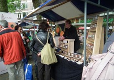 Erik Sauër van El Sauco toonde niet de truffels, maar het zeer diverse productaanbod van het Duitse bedrijf Flores Farm.