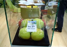 Speciaal voor SANA 2011 verpakte appelen.