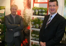Geert Van de Voorde van Dresch Plantpak en Steven Lauwers van Vegobel deelden hun stand.