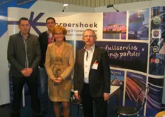 Rudi Korpershoek, Marc Tabak, Janny Looijen en Henk Korpershoek van Korpershoek Warehousing & Forwarding bv