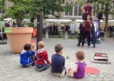 Kinderen (en volwassenen) konden genieten van optredens van Krijmfresj