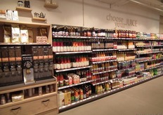 Verse koffiebonen en sappen.