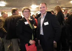 Miriam van Bree (Bionext) en Edwin Crombags van Ecomel.