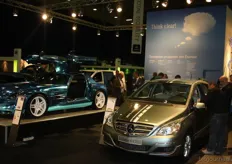 Daimler was met de elektrische auto's van Mercedes vertegenwoordigd.