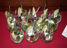 Salade met bieten en witlof.
