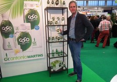 Marc Bod (Spring Water Company) vertelde de bezoekers graag meer over Dr. Martins kokoswater.